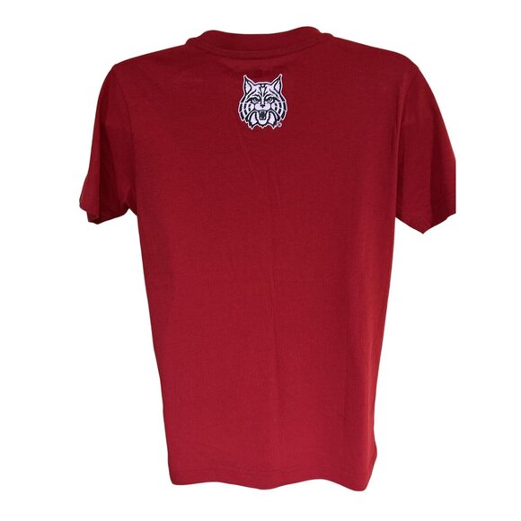 NEW Arizona Wildcats Colosseum Logo Red Short Sleeve T-Shirt Youth M 12-14 - Picture 4 of 5